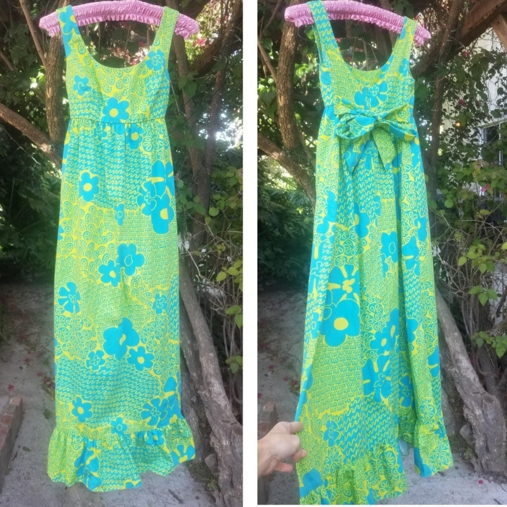 Vintage 60s 70s Hawaiian Sundress Petite XS